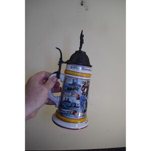 Regimental Beer Stein German Navy SMS Kanonenboot (Emden) 1907-1910 Mr. Bartels